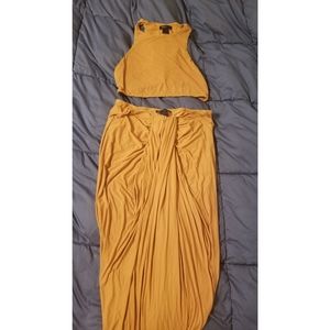 Crop top and skirt Set